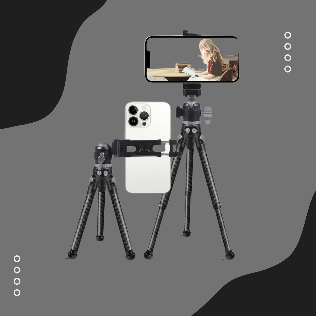 Tripod Mini Serat Karbon Adjustable