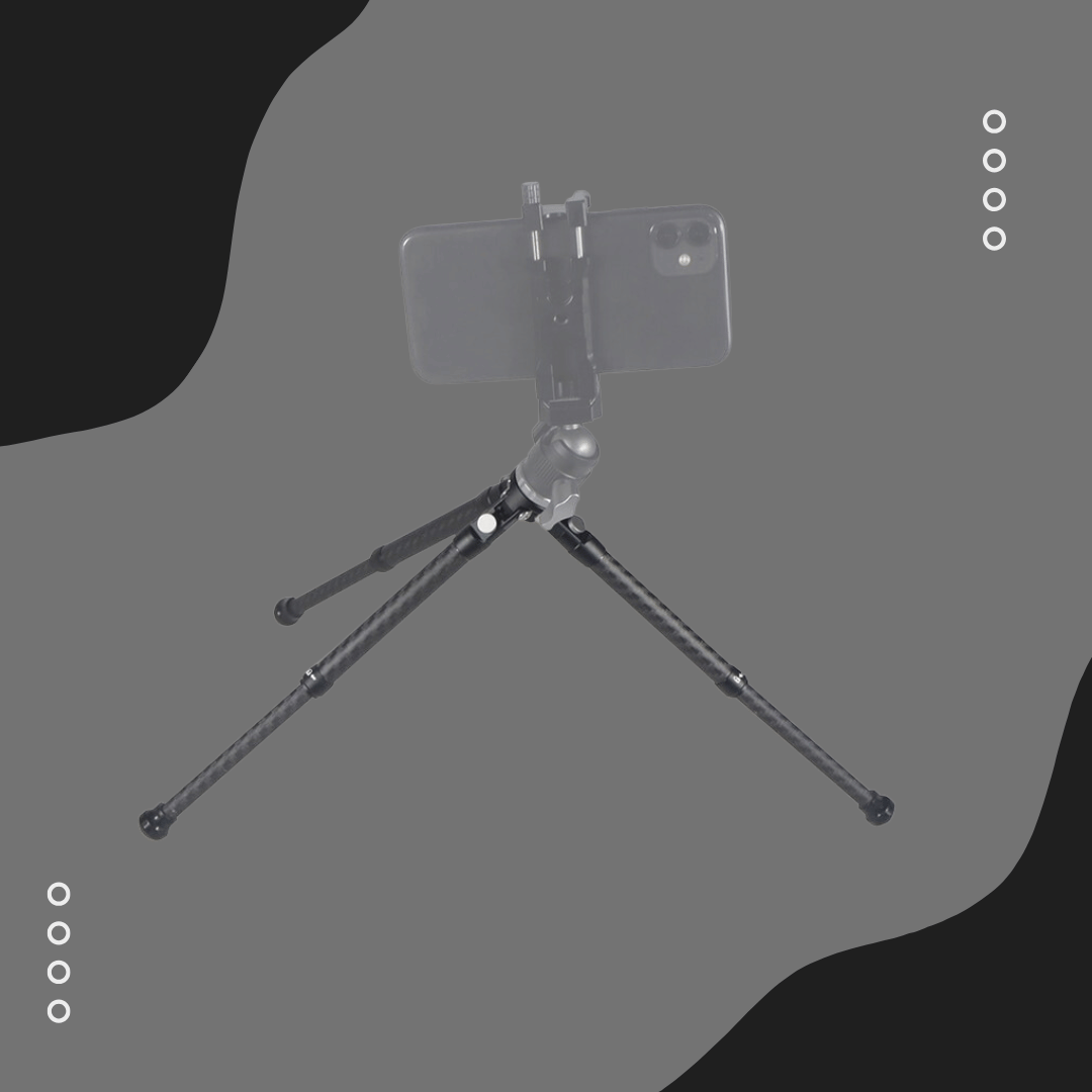 Tripod Mini Serat Karbon Adjustable